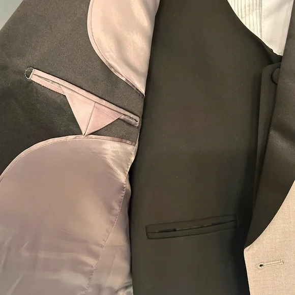 Perry Ellis Kids Tuxedo in Grey and Black